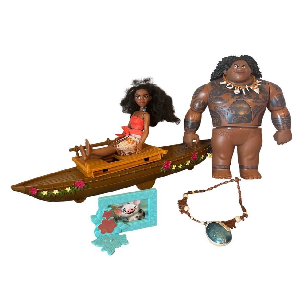 Disney Moana Play Set Toys Lot Pretend Play Dolls kids Collectible Hawaii